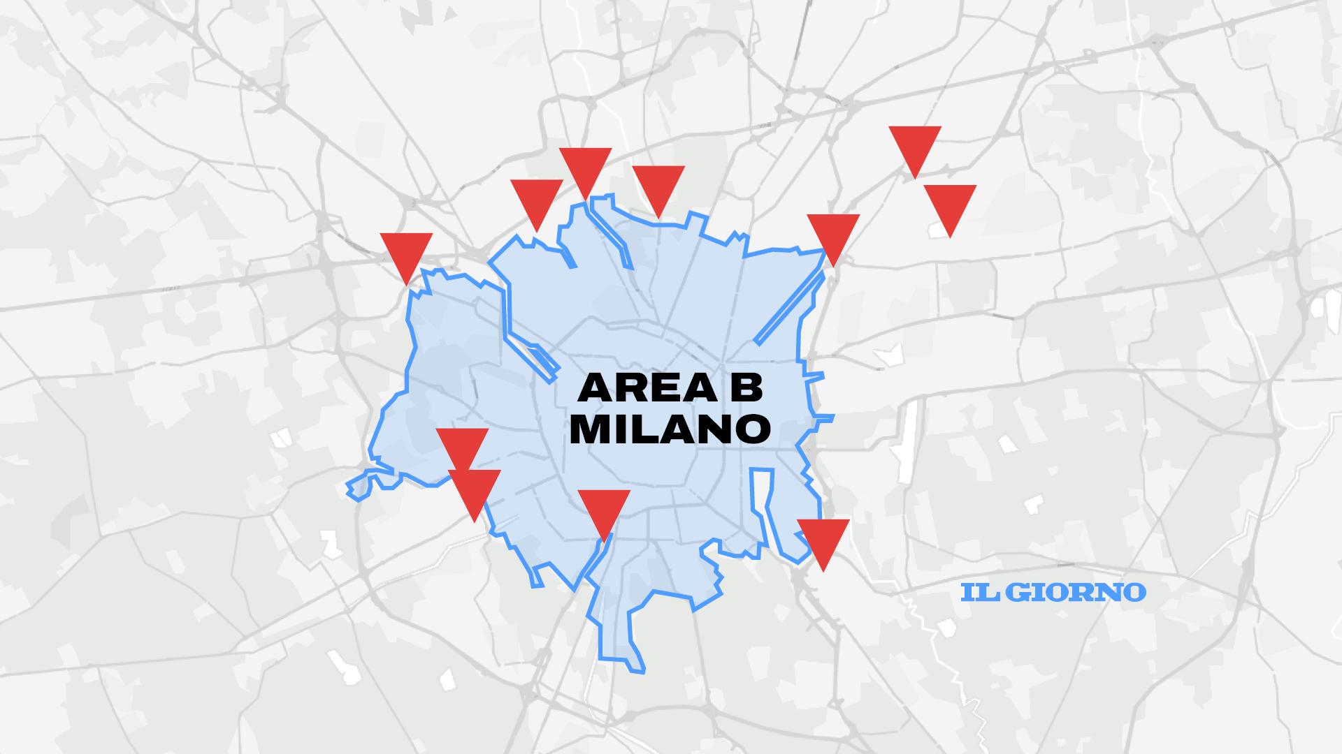 Area B Ecco La Mappa Dei Parcheggi Fuori Dalla Zona A Traffico Limitato