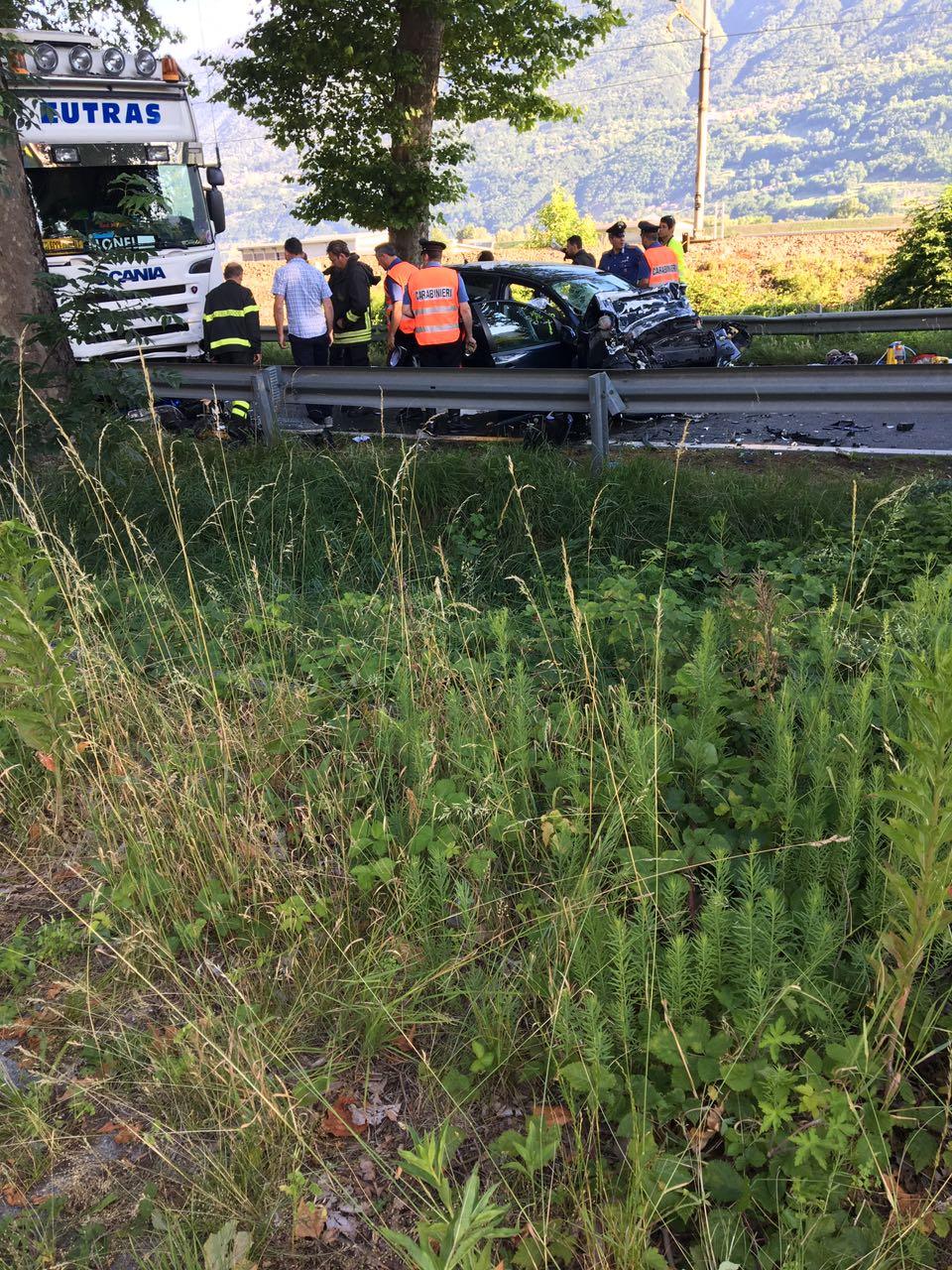 Incidente Fra Auto E Tir Sulla Statale Dello Stelvio Tre Feriti Gravi