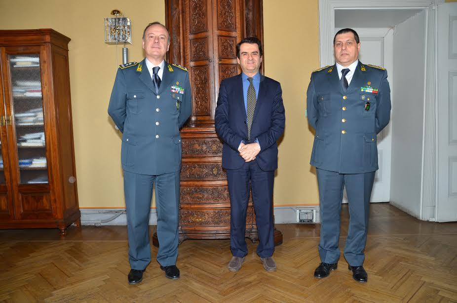 Il Comandante Regionale Della Guardia Di Finanza In Visita A Pavia