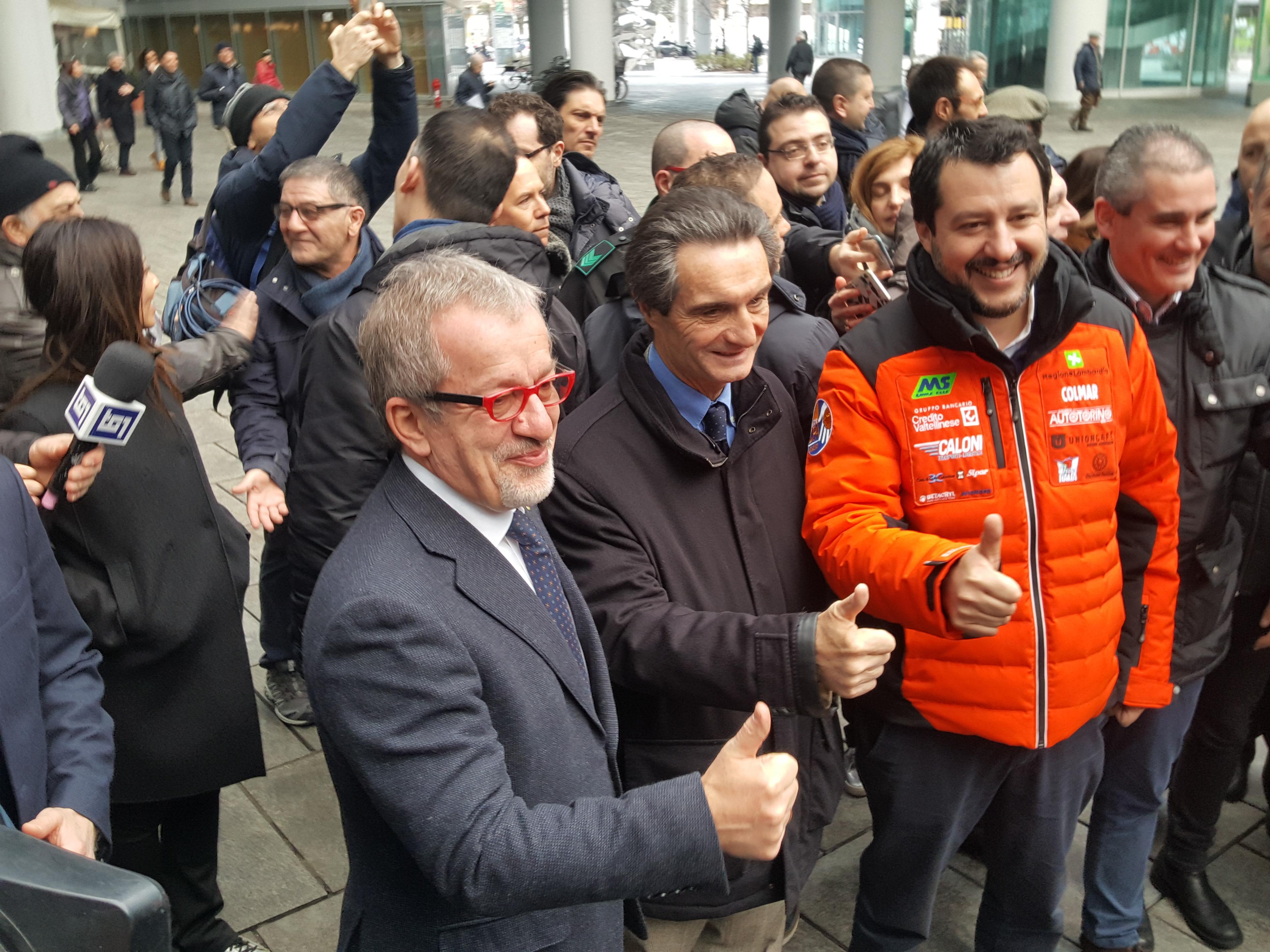 Elezioni Regionali Fontana Incontra Maroni E Salvini Al Primo Punto