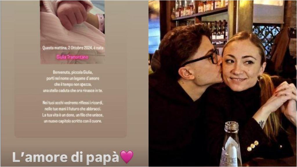 Giulia Tramontano il fratello diventa papà e chiama la figlia come sua