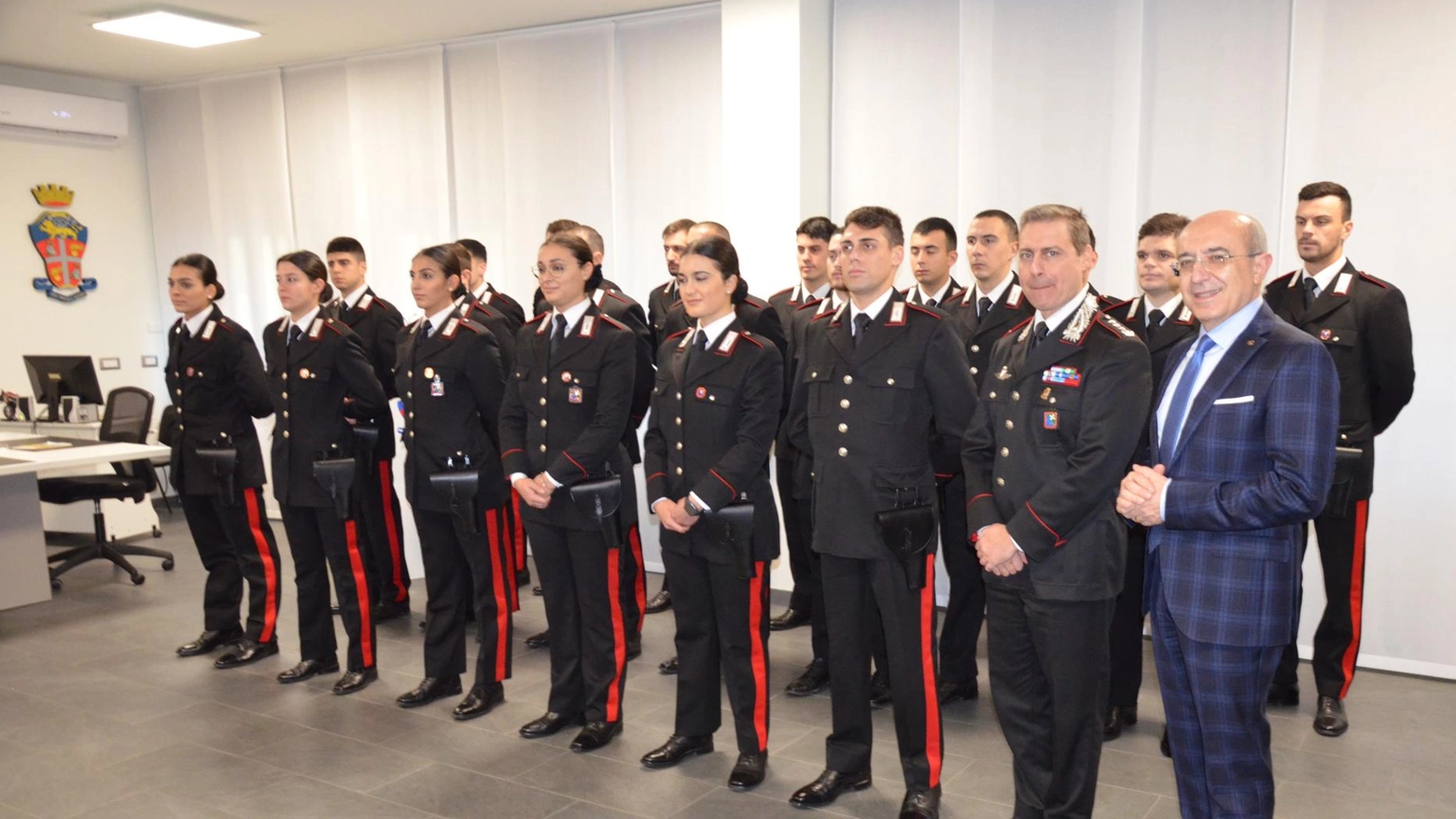 Rinforzi al comando provinciale. Arrivano 80 nuovi carabinieri