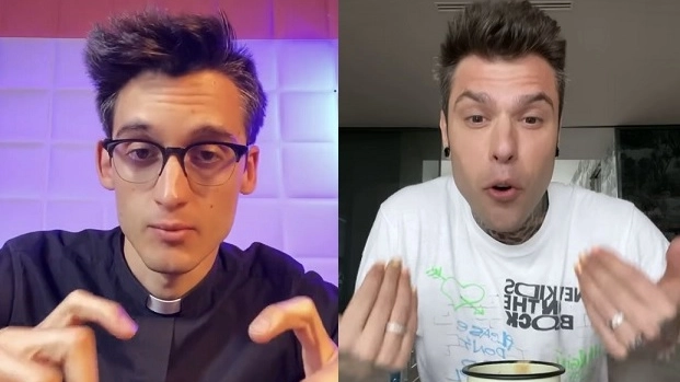 Fedez e don Alberto Ravagnani