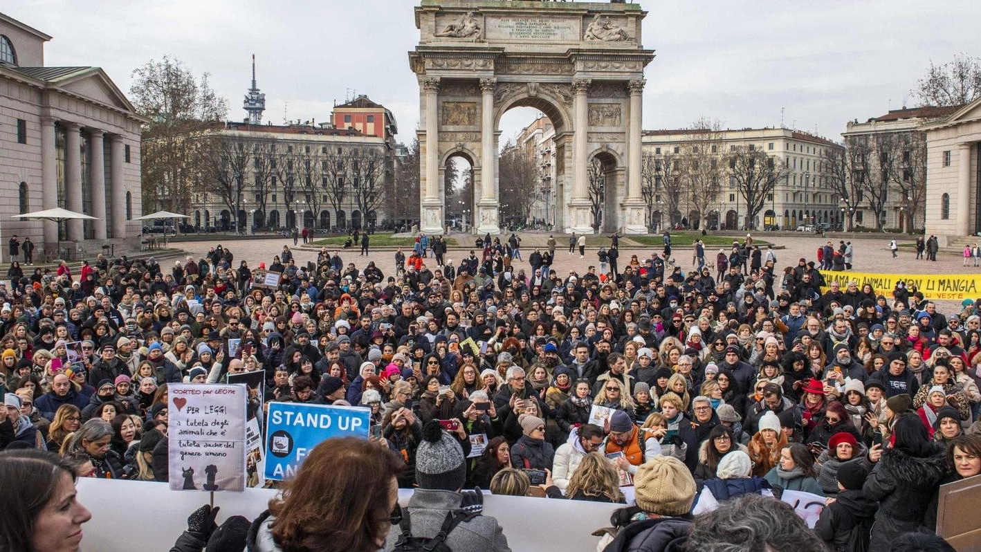 Il raduno sotto l’Arco: "Stop a tutte le violenze. Ora chiediamo giustizia per Leone e gli altri"
