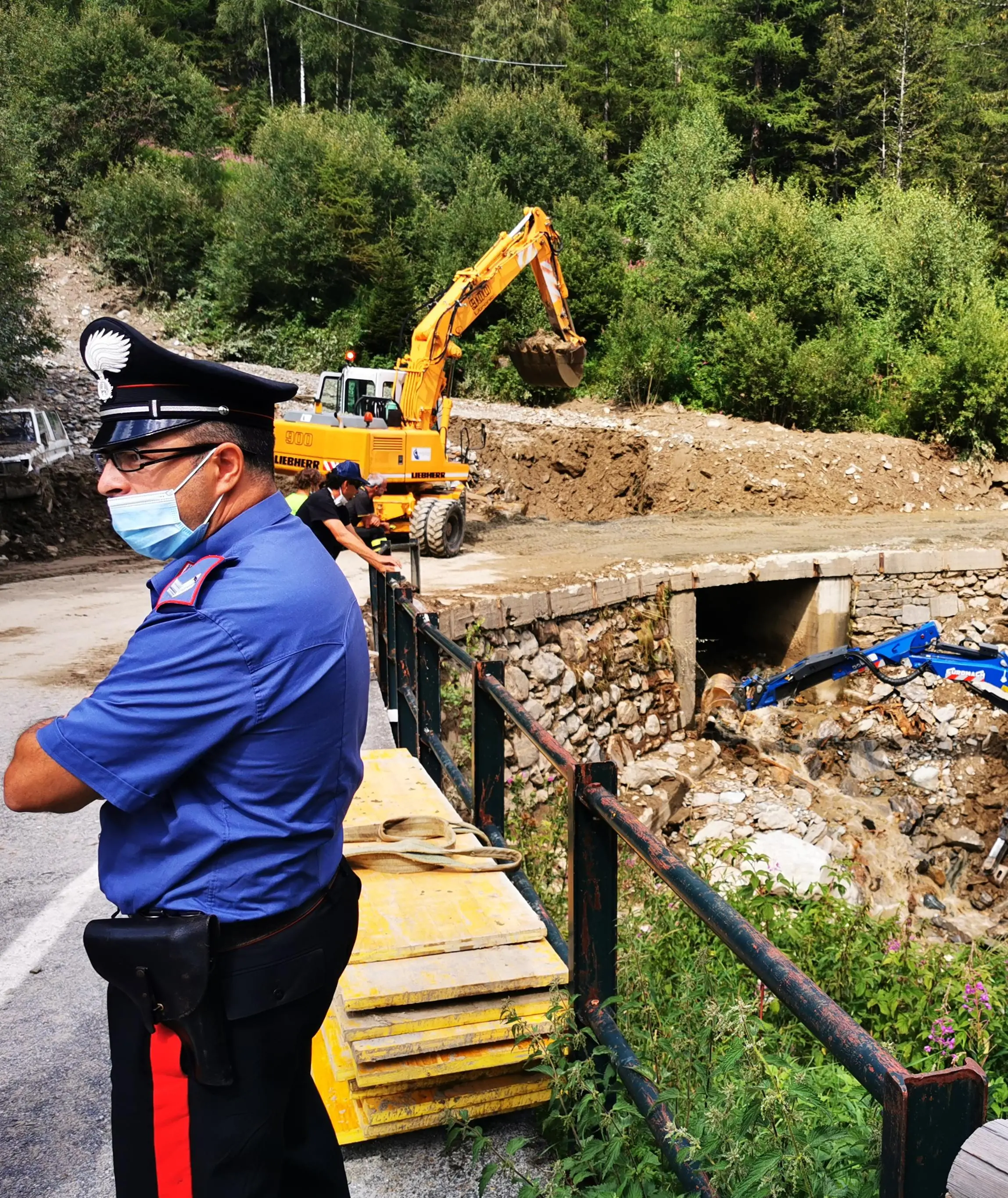 Chiareggio, apertura controllata dopo la frana