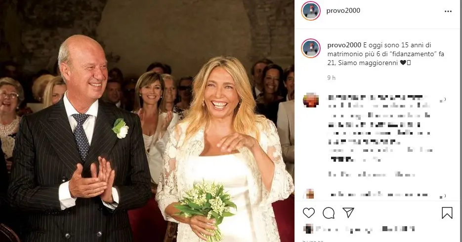 Mara Venier, 15 anni di matrimonio con Nicola Carraro: dediche d'amore e 101 rose rosse