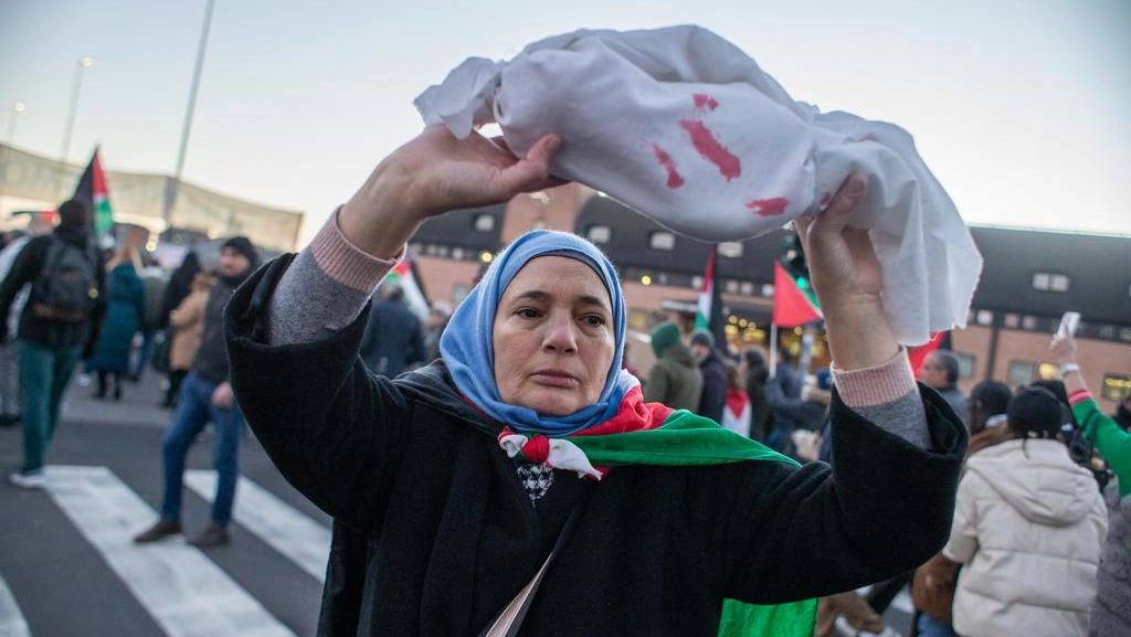 Corteo pro Palestina a Milano