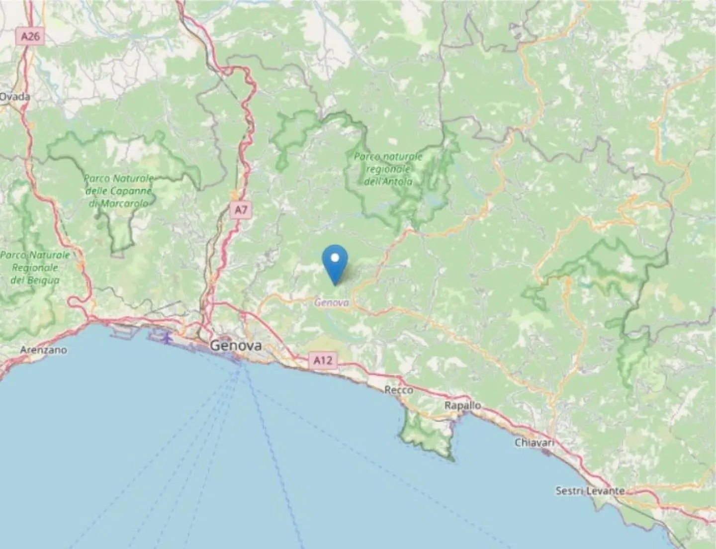 Terremoto a Genova: scossa di magnitudo 3.5 avvertita in tutta la Liguria