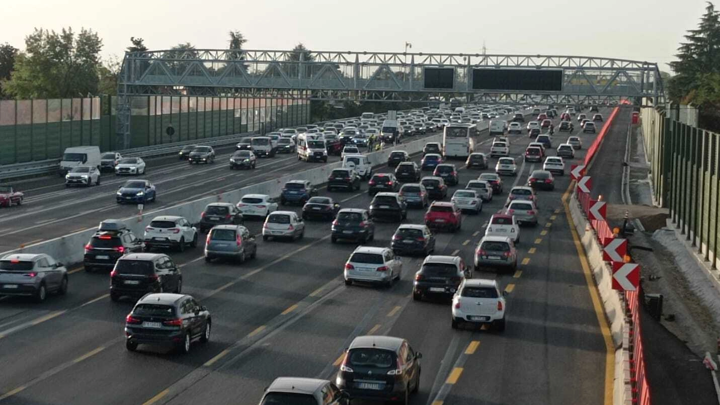 Traffico sull'A8 in direzione Milano