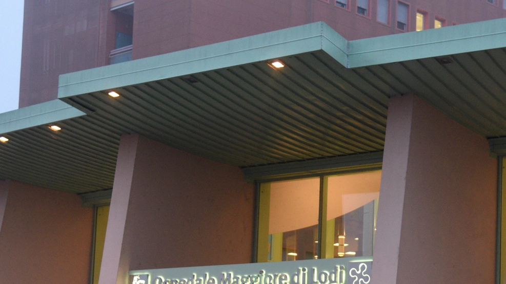 L’ingresso dell’ospedale Maggiore