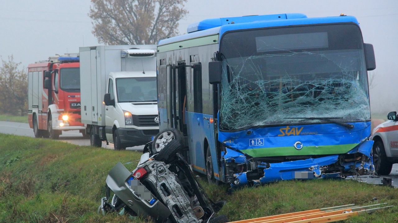 Le immagini del terribile incidente mortale di Albairate