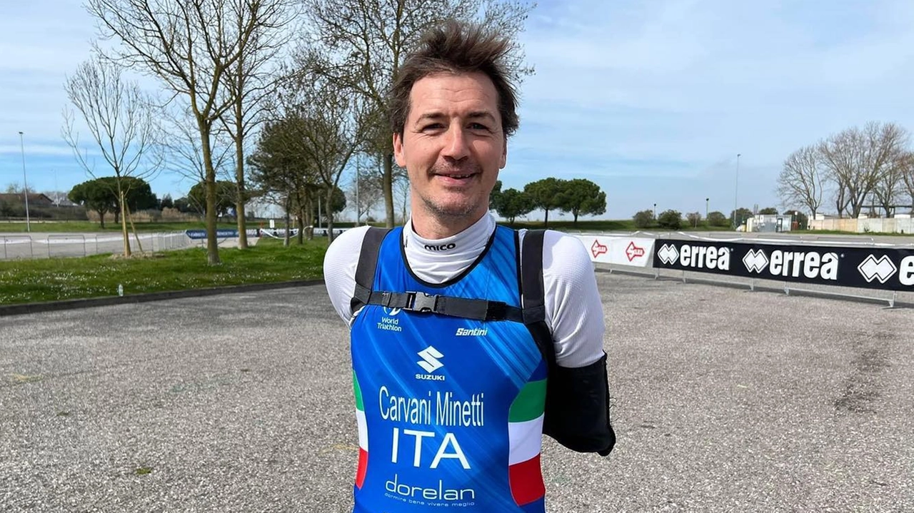 Alessandro Carvani Minetti, il paratleta pavese sul tetto del mondo di paraduathlon