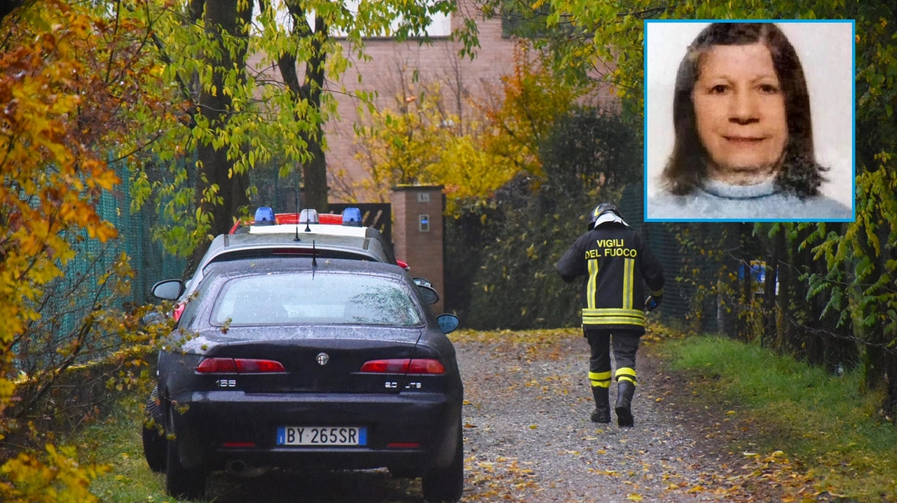 Il luogo dove è stata trovata morta Franca Locatelli, ne riquadro (foto De Pascale)