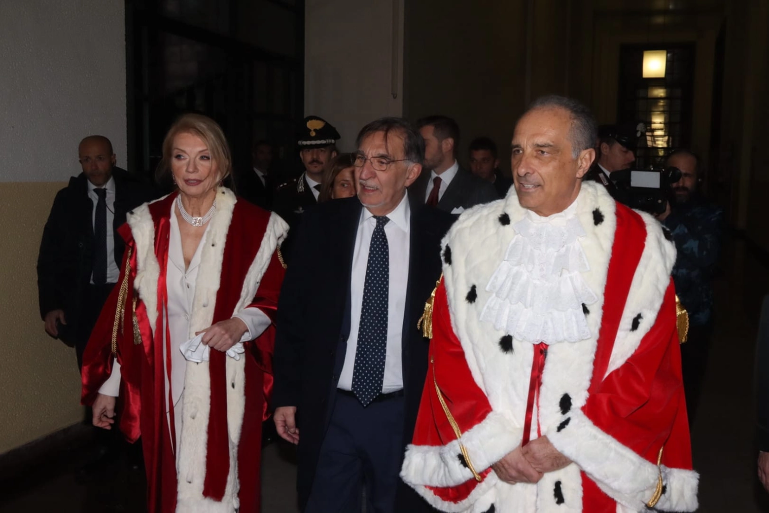 Il ministro Ignazio La Russa Giuseppe Ondei a Milano per l'inaugurazione dell'anno giudiziario.