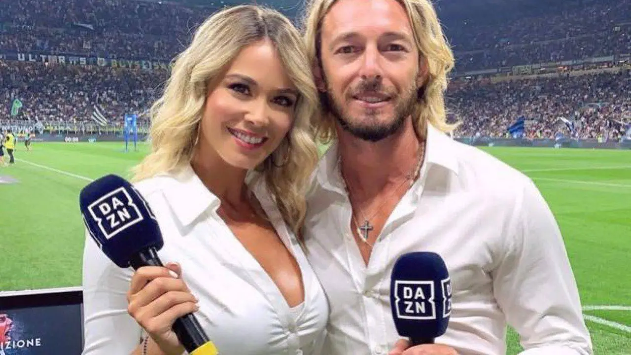 Balzaretti, da opinionista con Diletta Leotta a dirigente del Vicenza. Ma resterà a Dazn