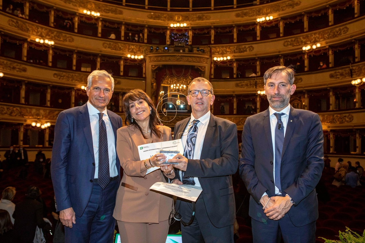 Paolo Veronesi, Marcella Bonchio, Markus Antonietti e Fabrizio Sala