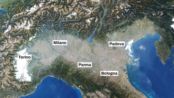 Smog, la foto impressionante del satellite Copernicus sull’inquinamento della Pianura Padana