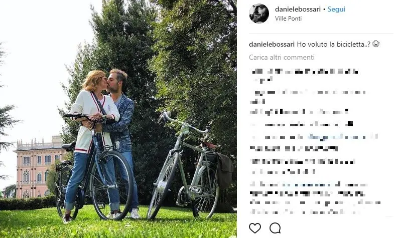 Ville Ponti, matrimonio Filippa Lagerback e Daniele Bossari: "Hai voluto la bicicletta?"