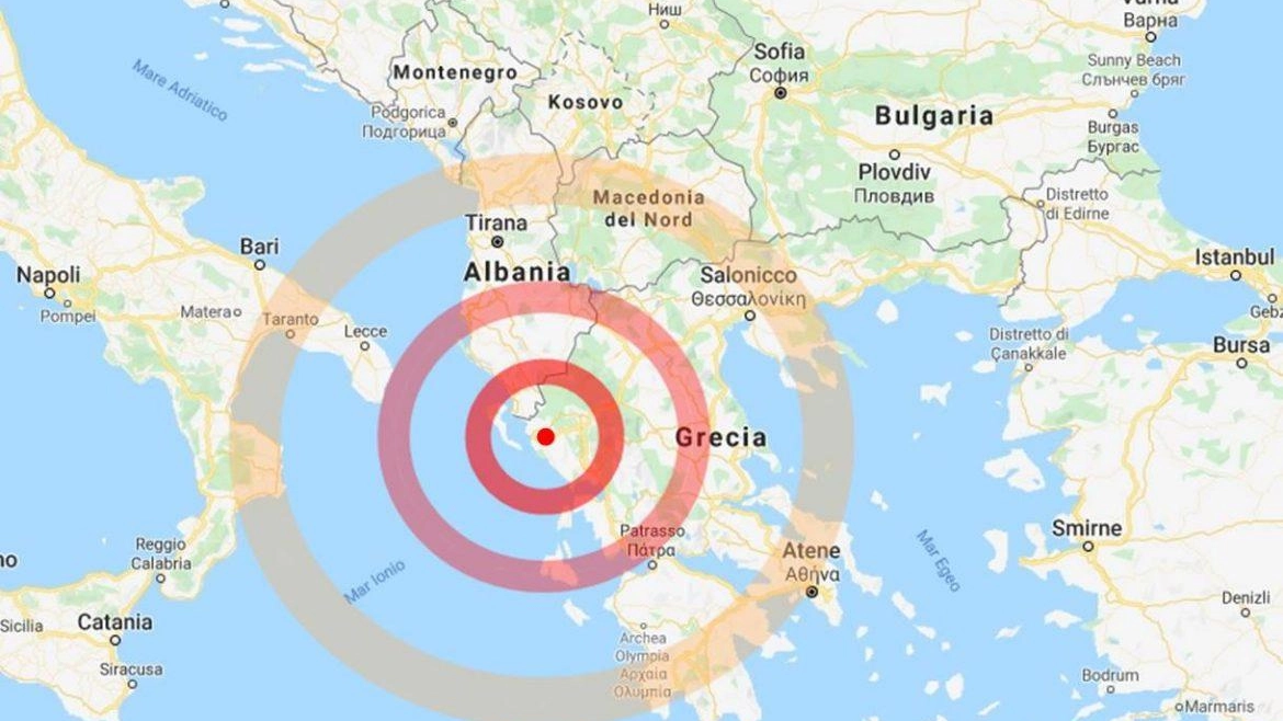 La zona del terremoto (dal Corriere della Calabria)