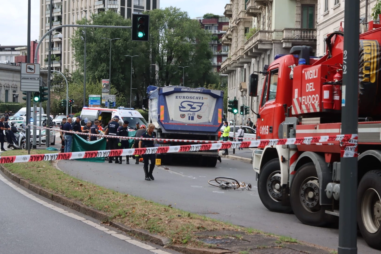 L'incidente in viale Caldara