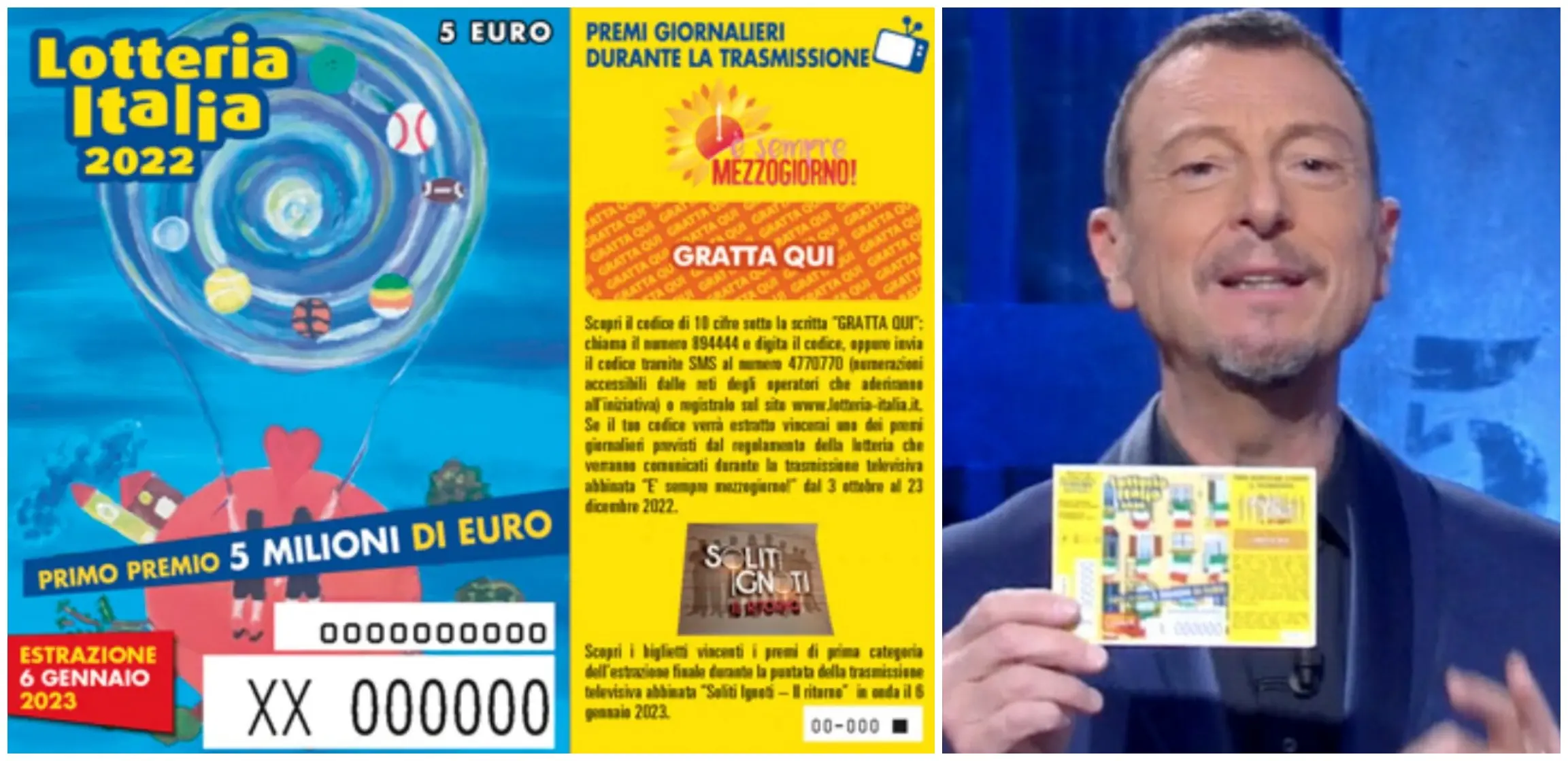 Lotteria Italia 2022: biglietti vincenti, estrazione e premi