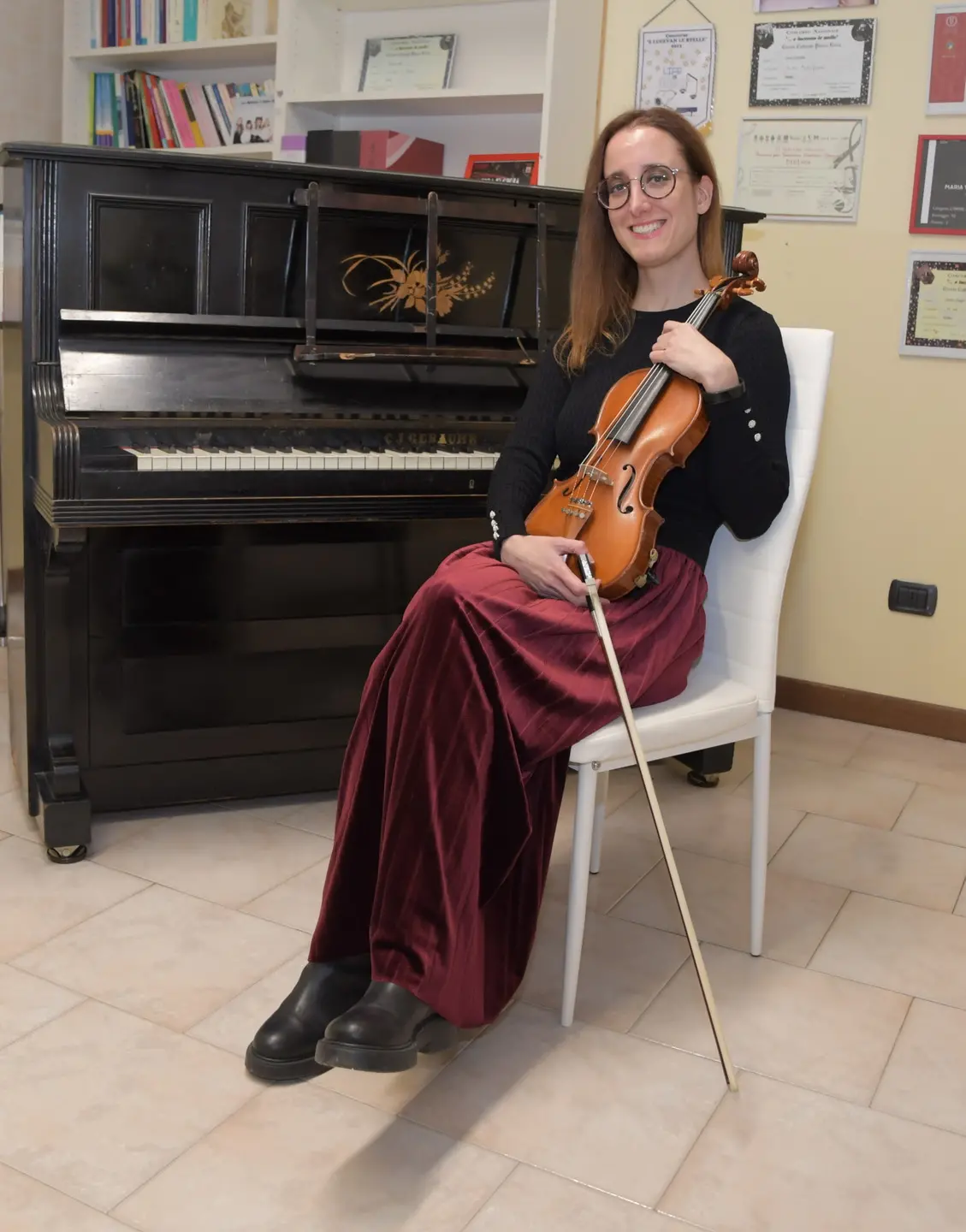 La musica del cuore: Francesca Raimondi insegna violino ai bambini, anche disabili