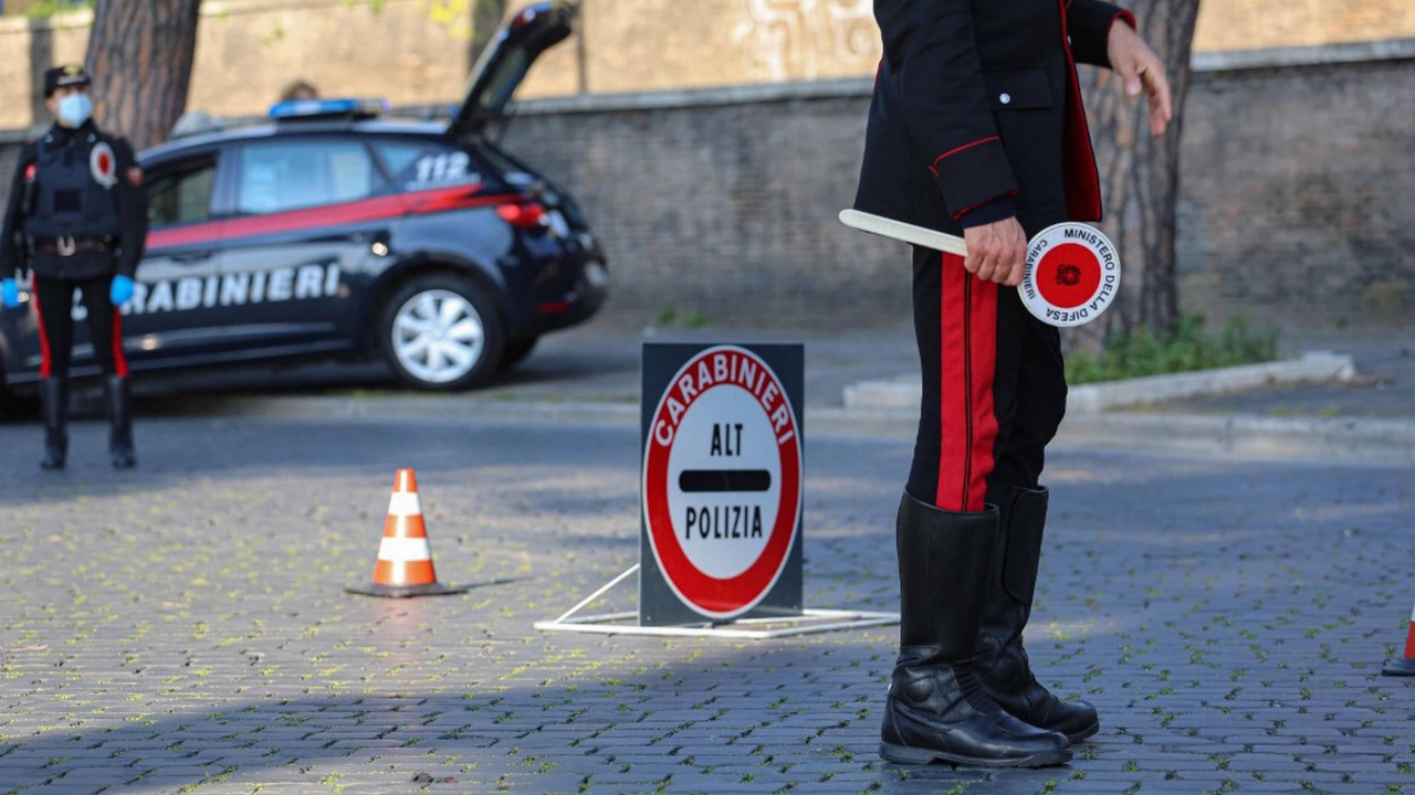 Controlli dei carabinieri durante l'emergenza Covid-19