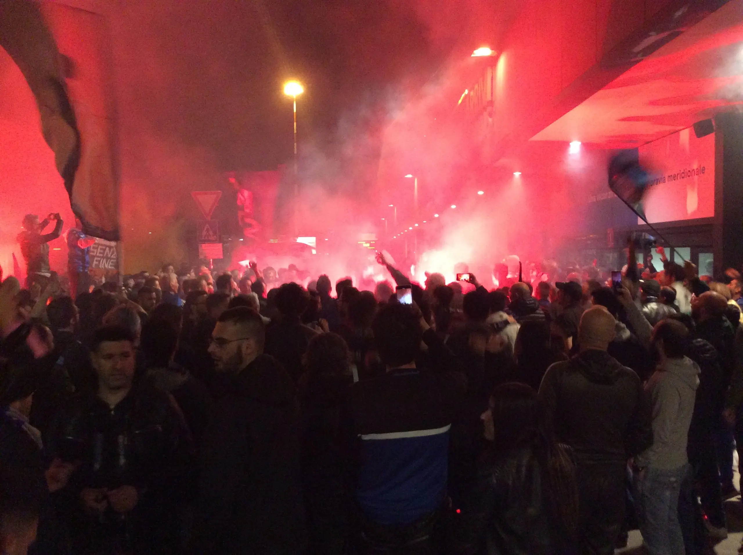 Atalanta, festa dei tifosi a Orio al Serio