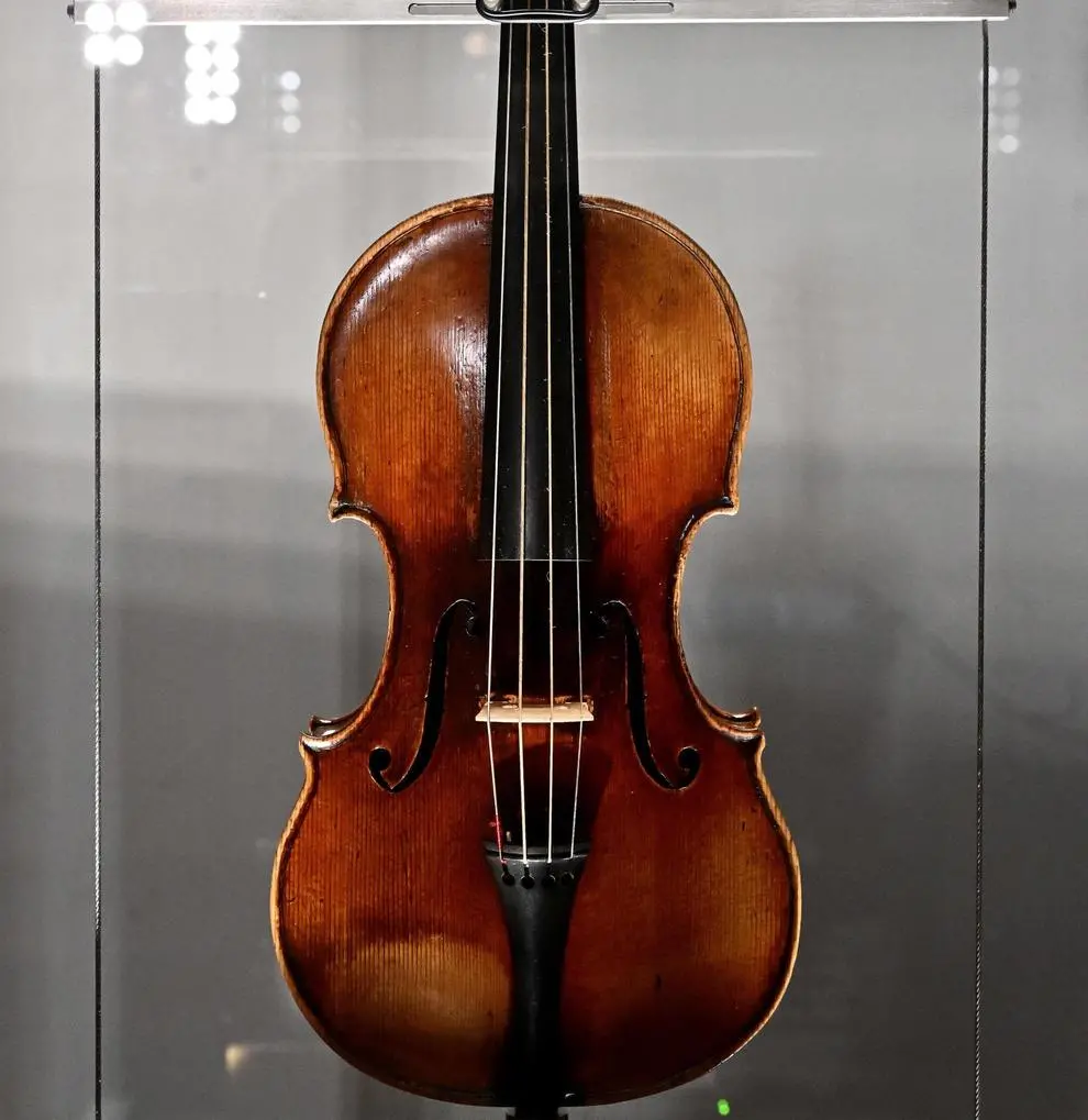 Il violino Amati Carlo IX in esposizione alla Pinacoteca