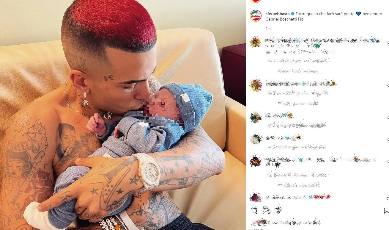 Nato il figlio di Sfera Ebbasta: "Tutto quello che farò lo farò per te"