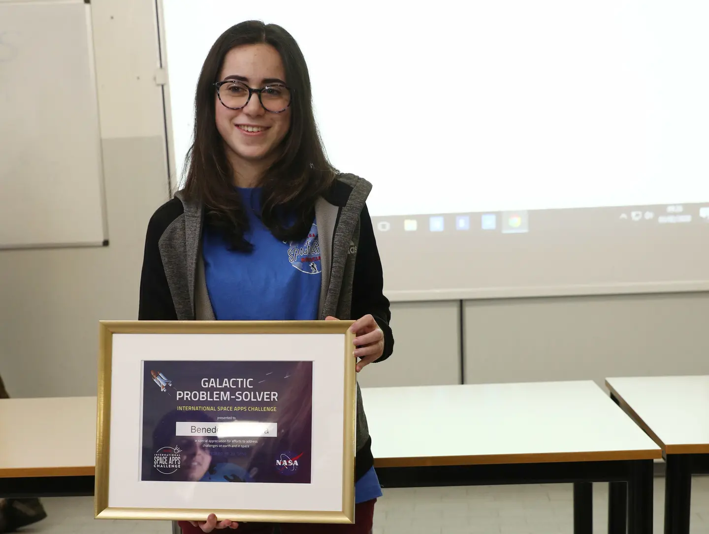 Brescia applaude Benedetta, un cervello green per la Nasa