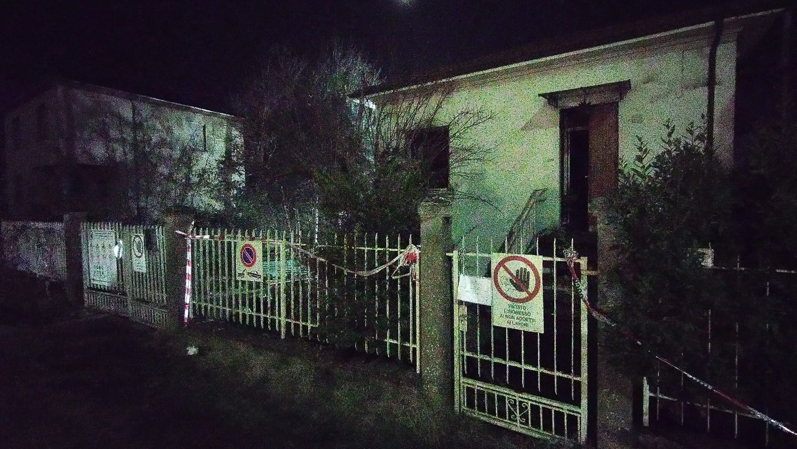 La casa di Bressana dove è stato trovato il corpo carbonizzato