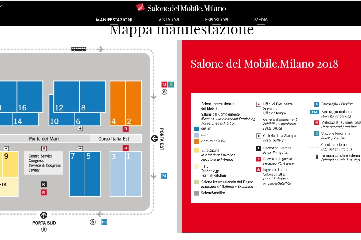 La mappa del Salone