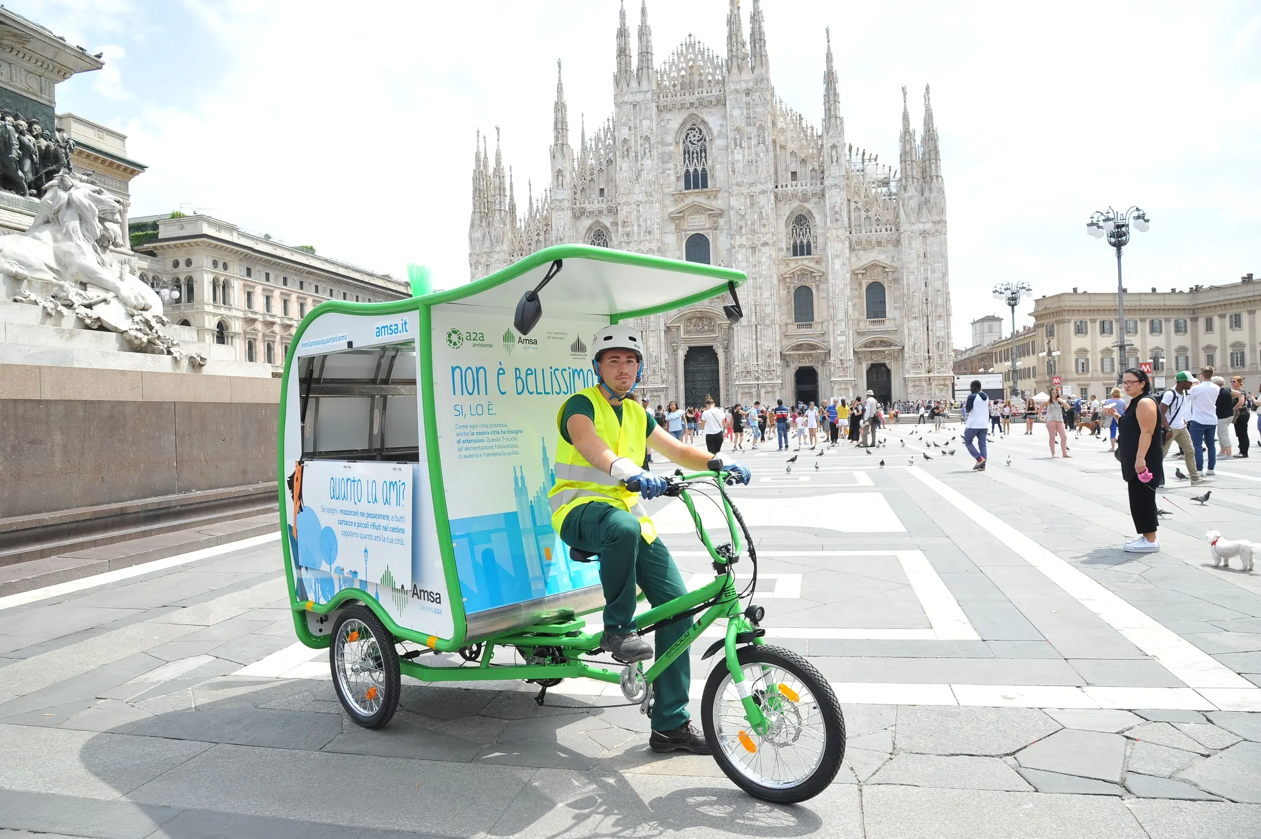 'T-Riciclo', ecco il nuovo mezzo ecologico di Amsa