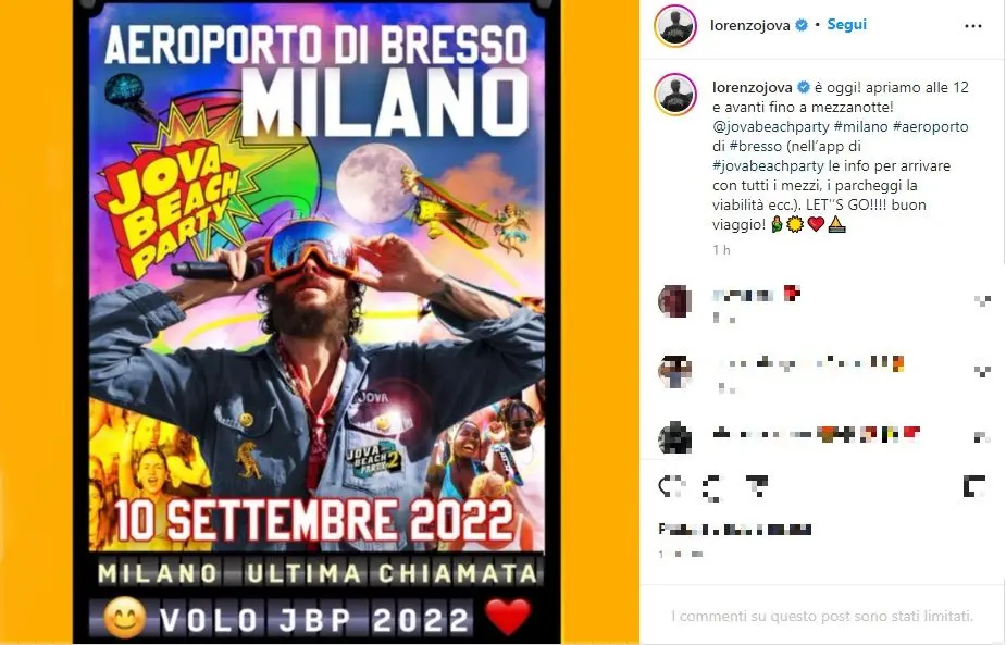 Jova Beach Party oggi a Bresso: come arrivare, orari, parcheggi, scaletta e ospiti