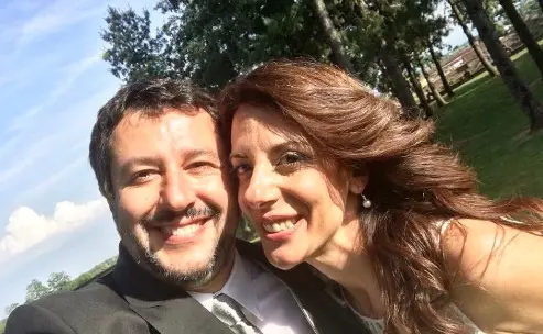 Matteo Salvini testimone di nozze al matrimonio della sorella Barbara