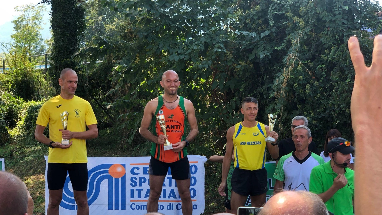 Triplete valtellinese nella corsa Podi nel Memorial Corvi sul Lario