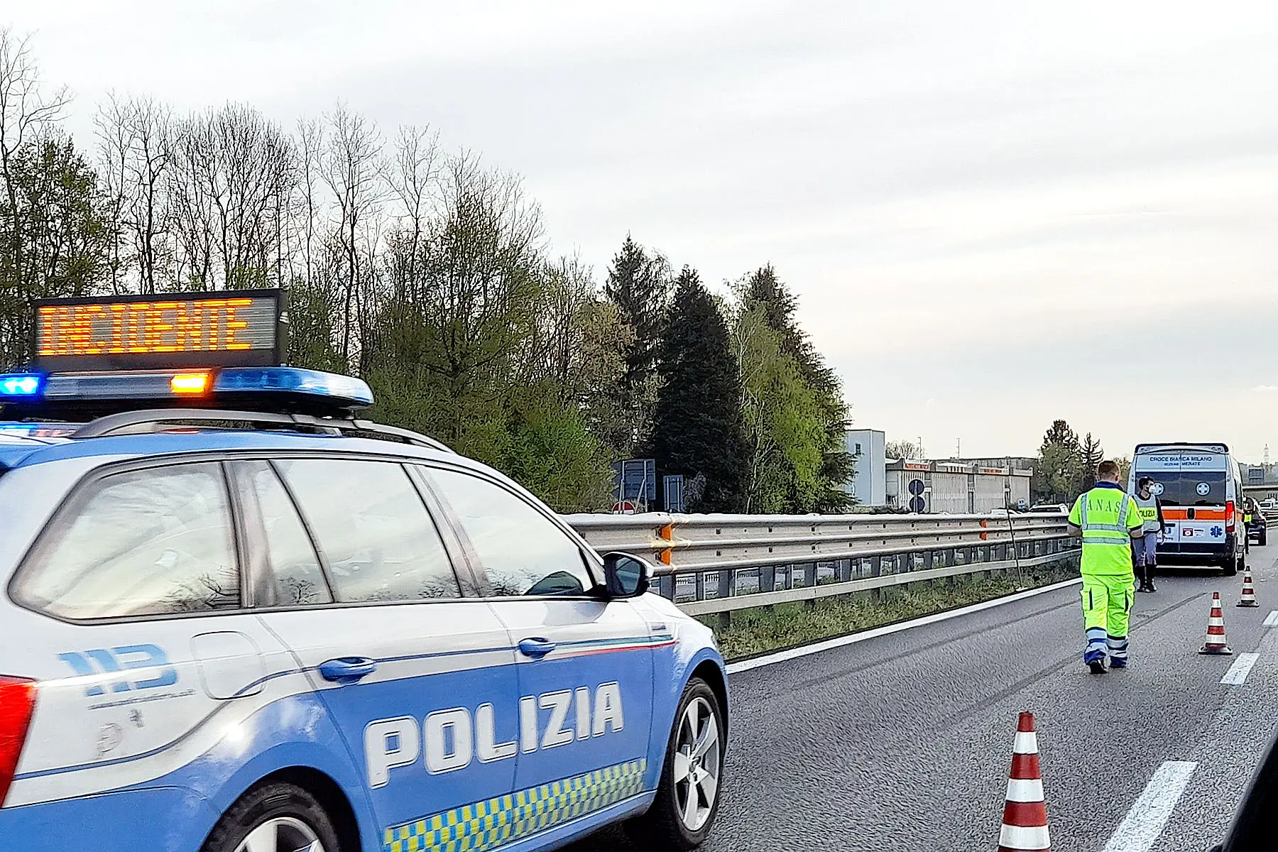 Lecco, incidente sul Terzo ponte della Statale 36: traffico bloccato