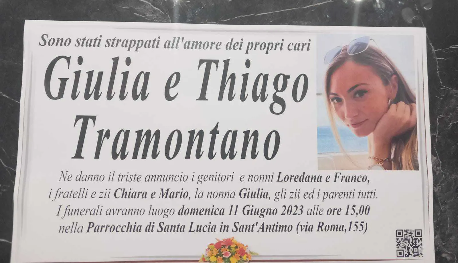 Giulia Tramontano, l’annuncio del suo funerale e del piccolo Thiago