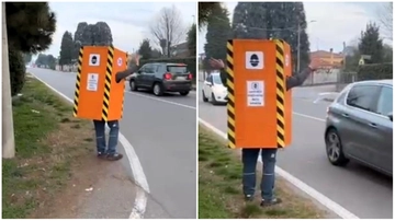 Olgiate Olona, spunta l’anti Fleximan: in via Pascoli c’è l’autovelox umano