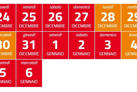 Zona rossa o arancione: il calendario