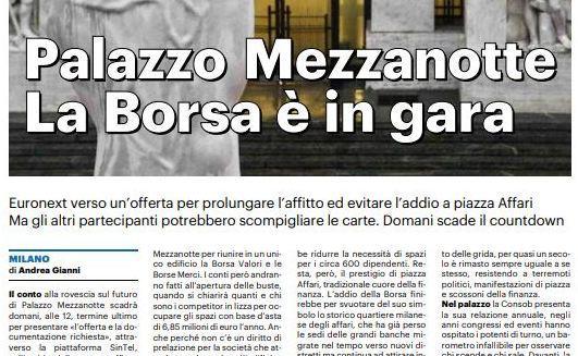 Apertura hot sale borsa domani