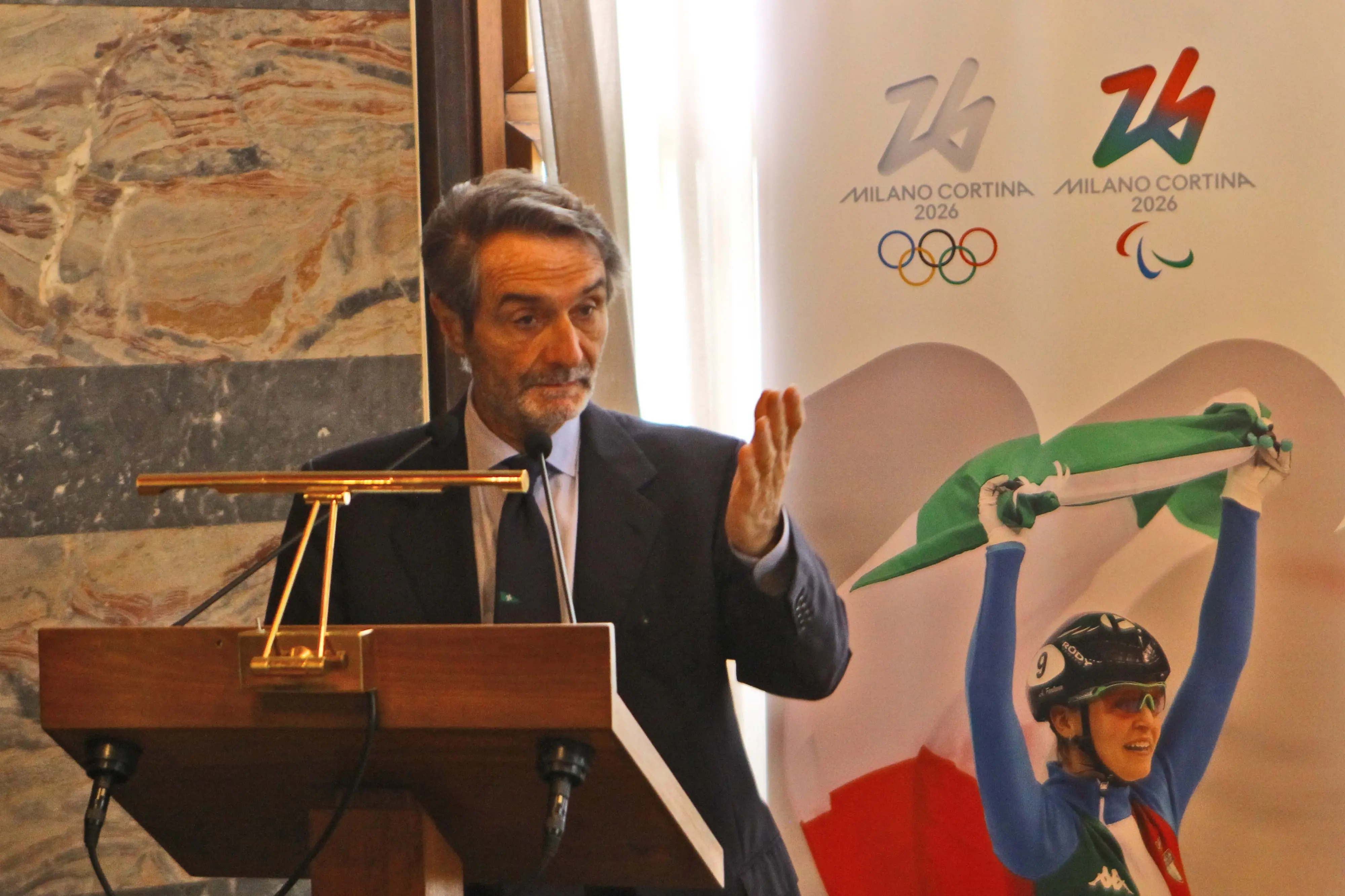 Olimpiadi 2026, Fontana in Valtellina: i Giochi un'opportunità per tutta la Lombardia