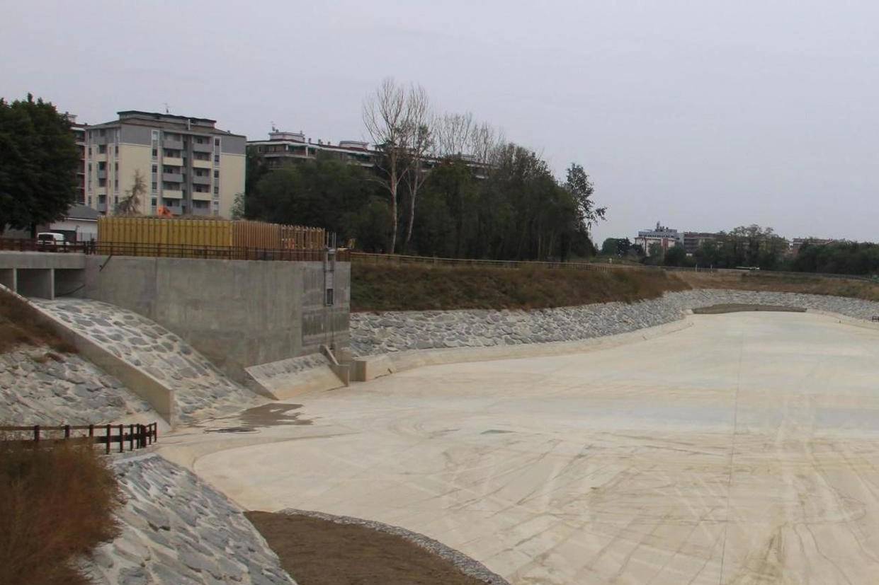 La vasca al parco Nord in fase di collaudo (Foto Comune Milano)