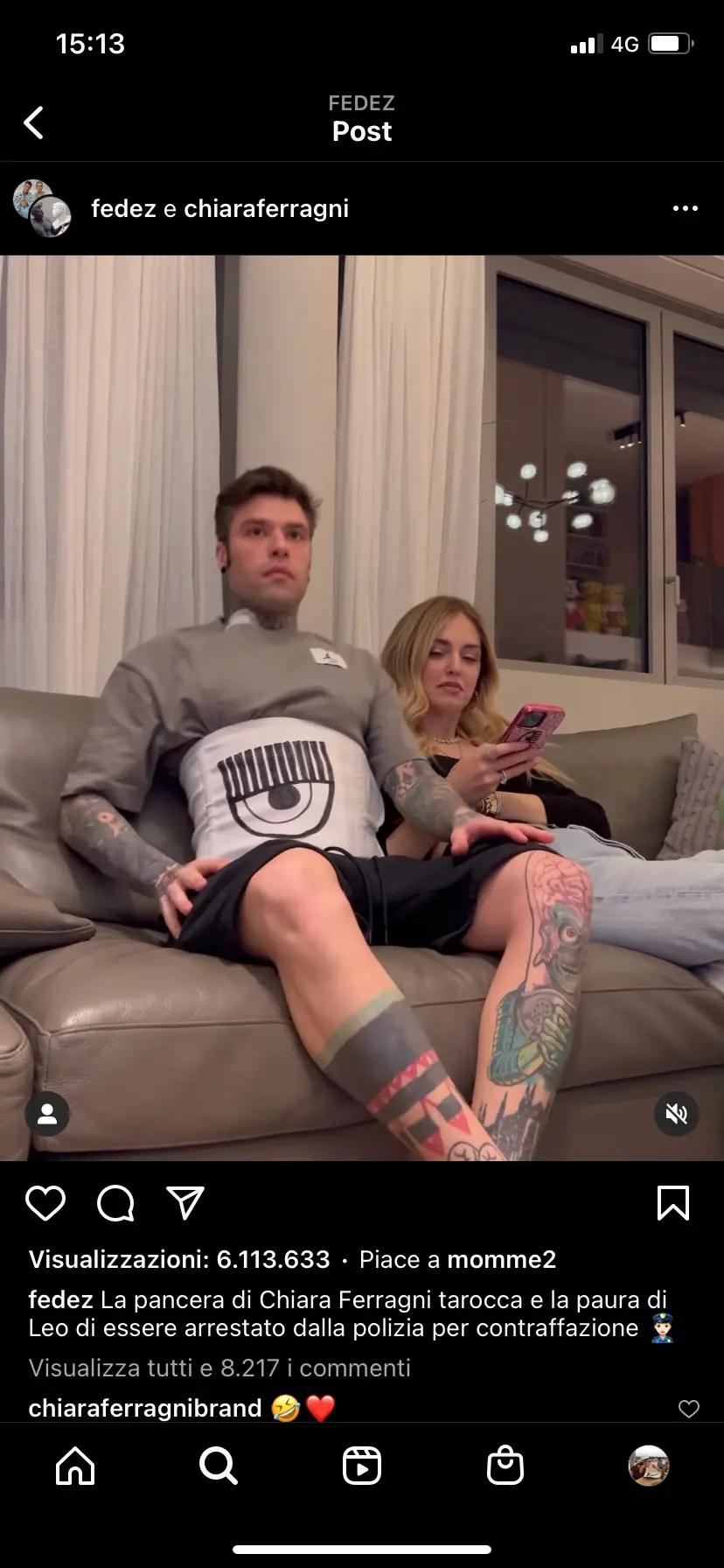 Fedez, la pancera dopo l'operazione è "griffata" Chiara Ferragni