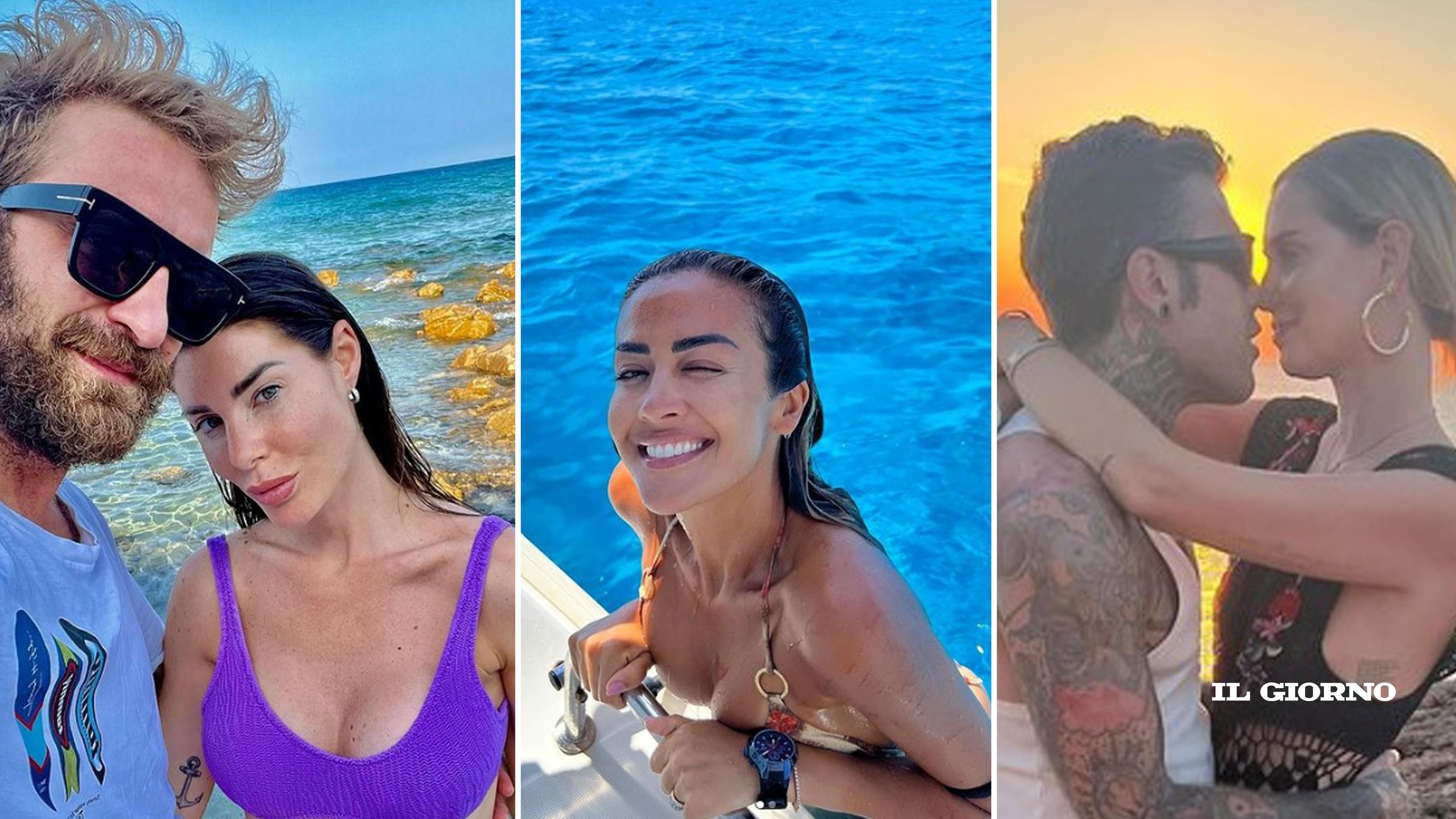 Vacanze in Sardegna per vip e calciatori, tra selfie e voglia di relax