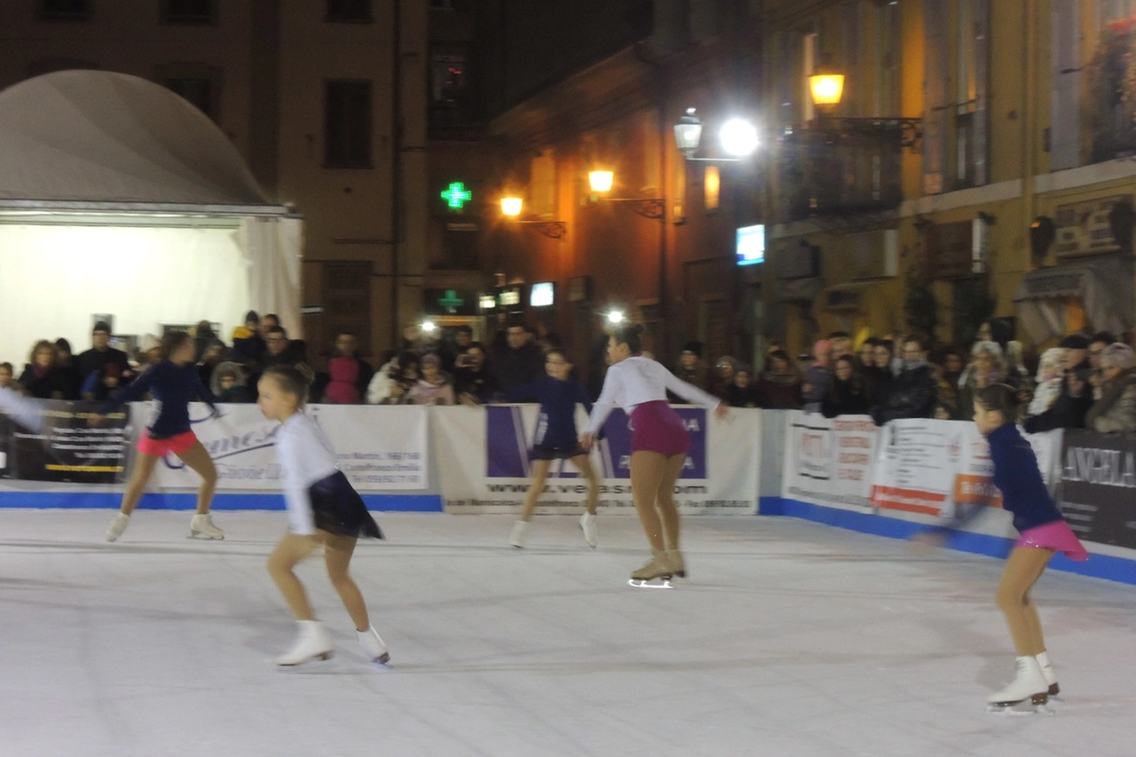 La pista di pattinaggio