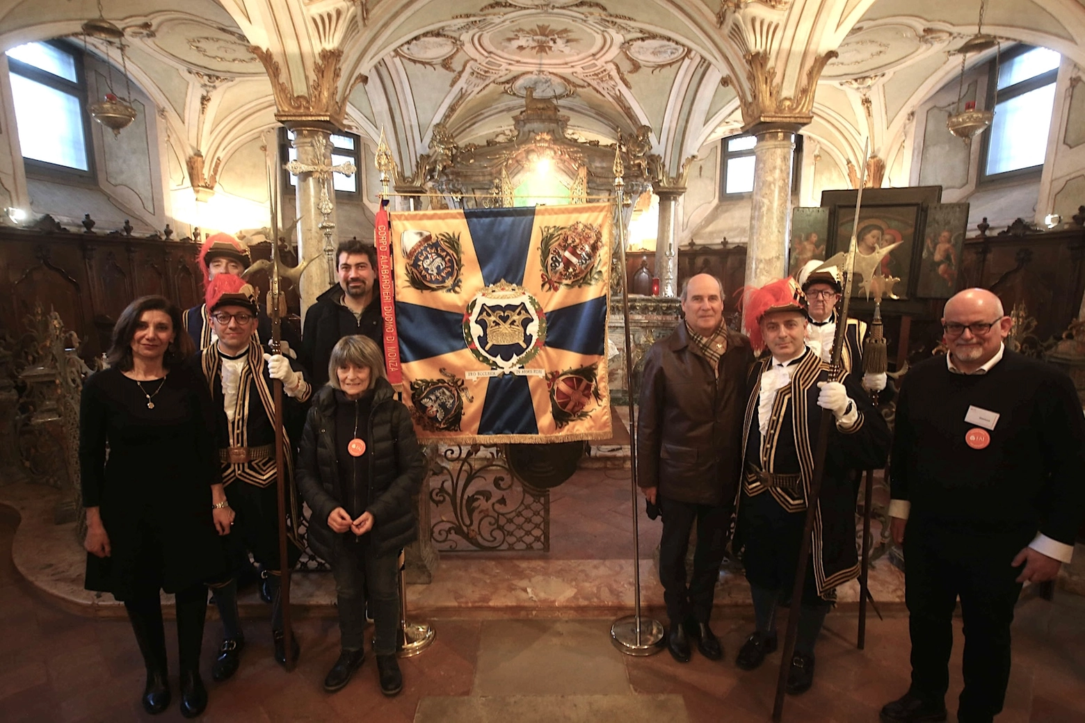 La delegazione Fai con gli Alabardieri in Duomo