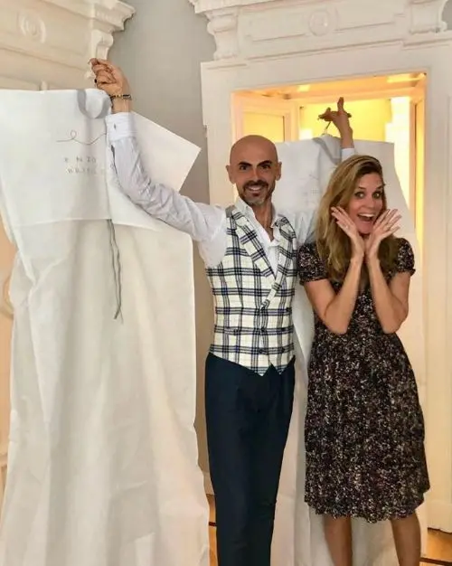 Matrimonio Filippa Lagerback e Daniele Bossari, ecco l'abito della sposa