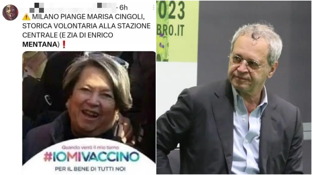 Enrico Mentana contro i No Vax: “La morte di mia zia Marisa Cingoli sfruttata per le loro campagne di odio”